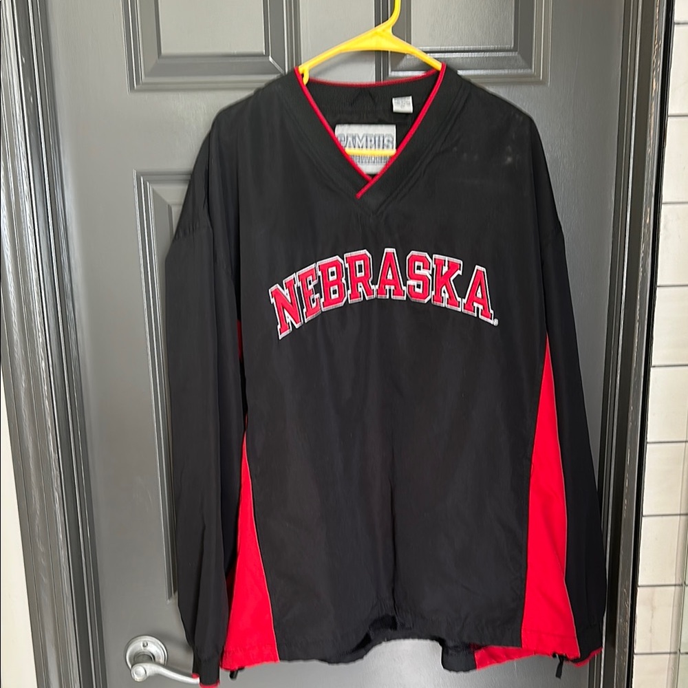Nebraska Black and Red Pullover